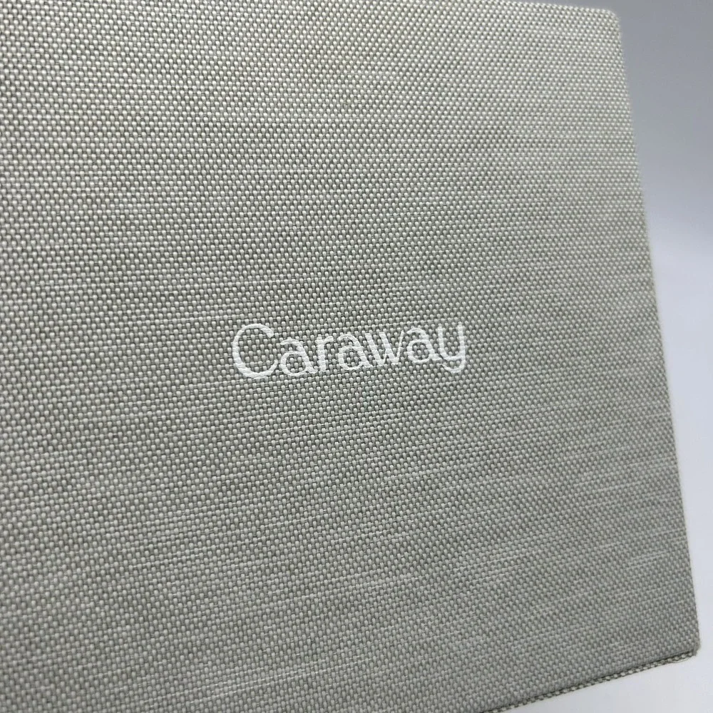 2 Caraway Food Storage Bin Holder Organizer Cabinet Gray x 2 Gray Canvas Read